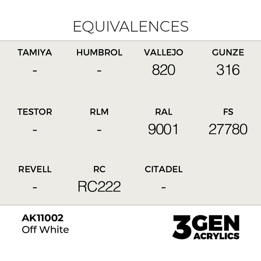 AK Interactive 3rd Generation - Offwhite 18 ml