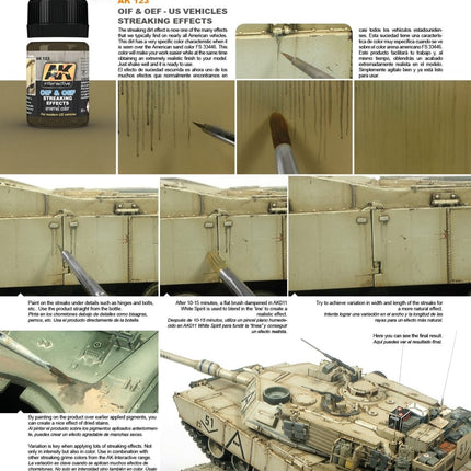 OIF & OEF - US Vehicles Streaking Effects AK123 - AK Interactive