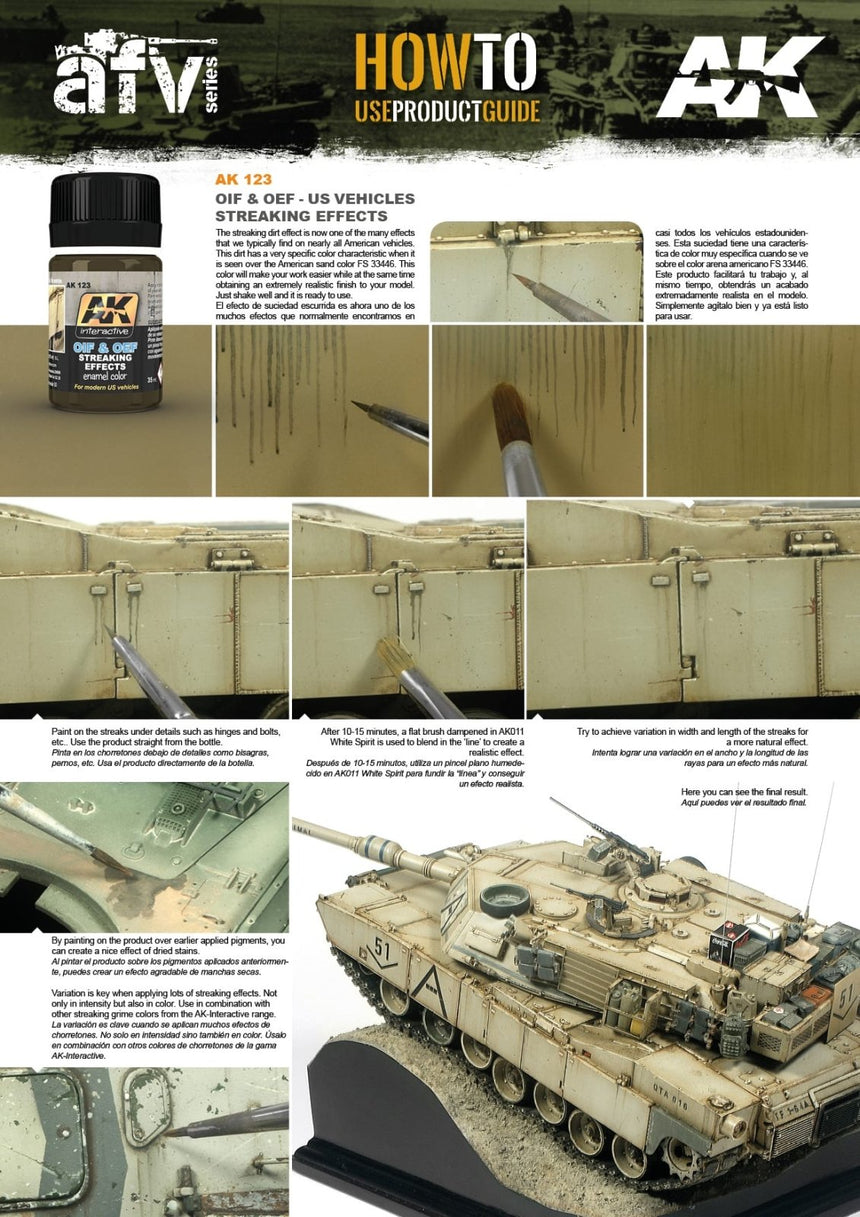 OIF & OEF - US Vehicles Streaking Effects AK123 - AK Interactive