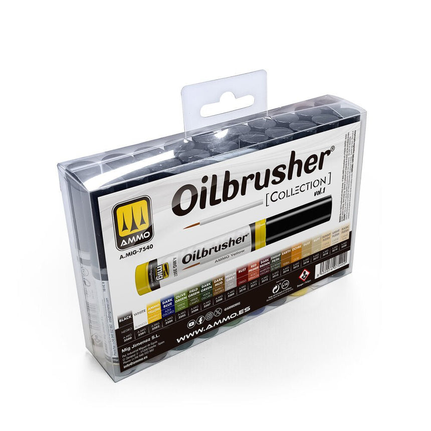Oilbrusher Vol. 1 - AMMO Collections (20 Farben) - AMMO by MIG Jimenez - A.MIG-7540