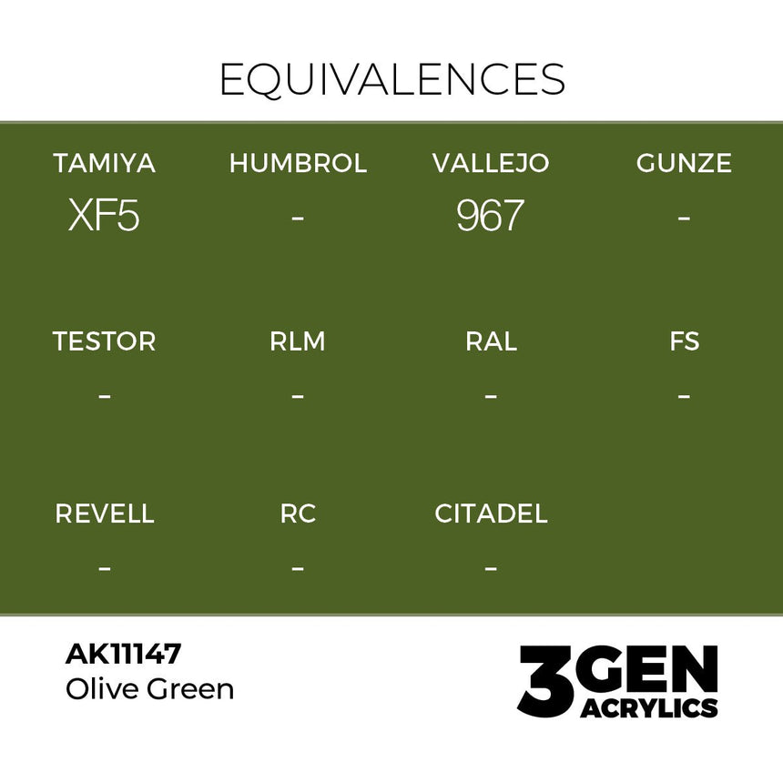 AK Interactive 3rd Generation - Olive Green 17 ml