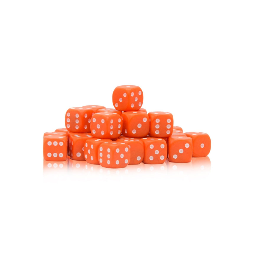 Orange D6 Dice/Würfel Pack 10mm (30Stk) - Zubehör - Warlord Games - WG-D6-50
