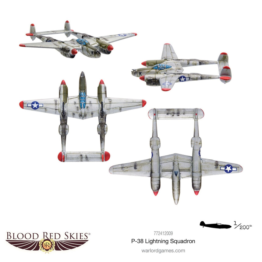 P - 38 Lightning Squadron - Flugzeuge - Warlord Games - 772412009