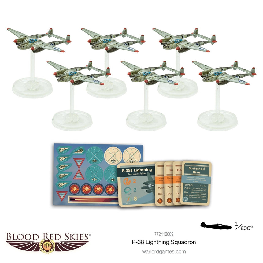 P - 38 Lightning Squadron - Flugzeuge - Warlord Games - 772412009