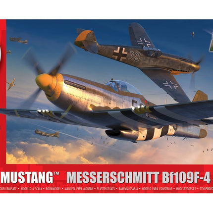 A50193 P-51D Mustang vs Bf109F-4 Dogfight Double
