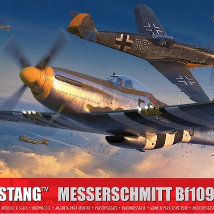 P-51D Mustang vs Bf109F-4 Dogfight Double - Starterset - Airfix - A50193