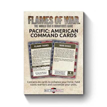 Pacific: American Command Cards