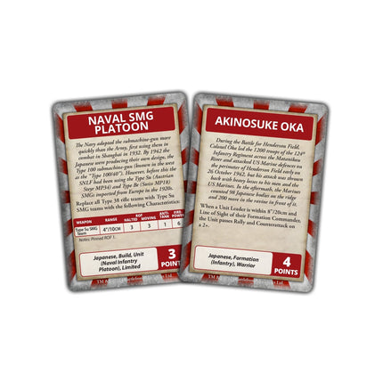 Pacific: Japanese Command Cards