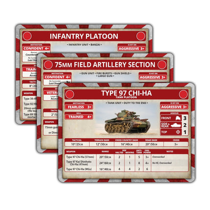 Pacific: Japanese Unit Cards