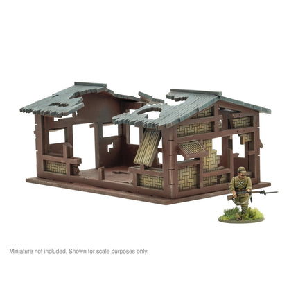 Pacific Theatre Small Building Ruins - Gelände - Skytrex - SLC0103