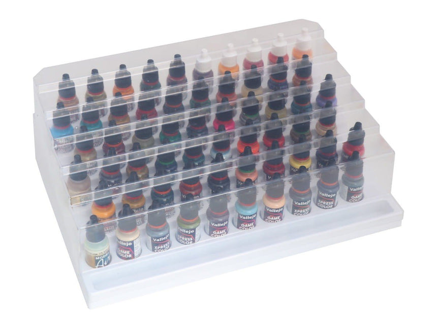 Paint Stand for 60 bottles of Army Painter, Vallejo, etc. - Safe & Sound