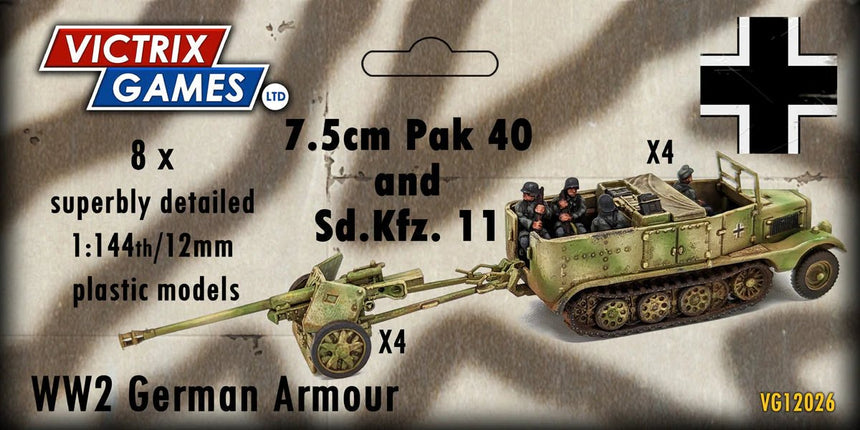 Pak 40 + Sd.Kfz.11 12mm - Artillerie - Victrix - VG12026