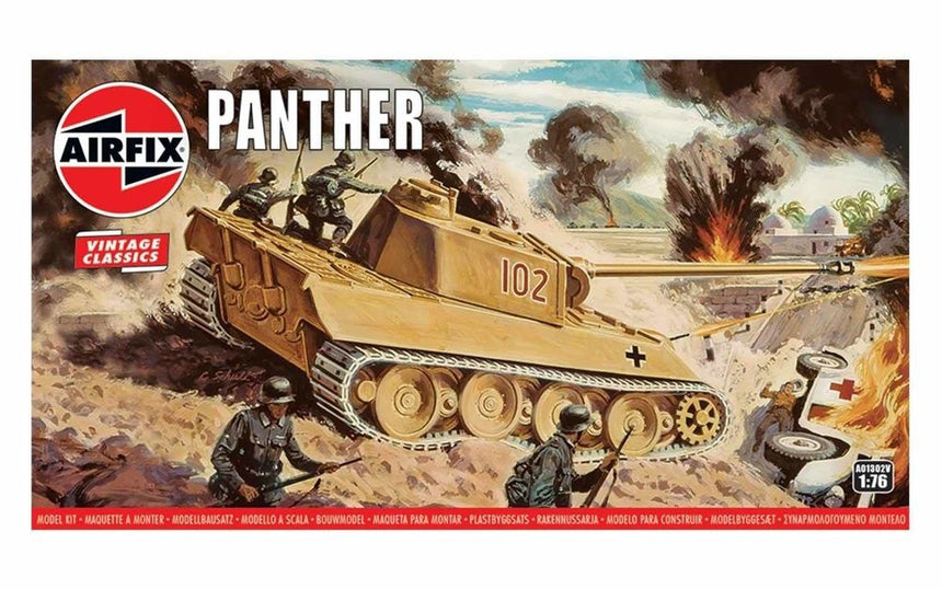 Panther Tank, Vintage Classics - Panzer - Airfix - A01302V