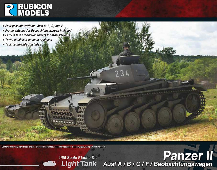 Panzer II Ausf A - B - C - F - Panzer - Rubicon Models UK Ltd - 280112
