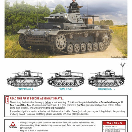 280093 - Panzerbefehlswagen III Ausf E/H/J/L