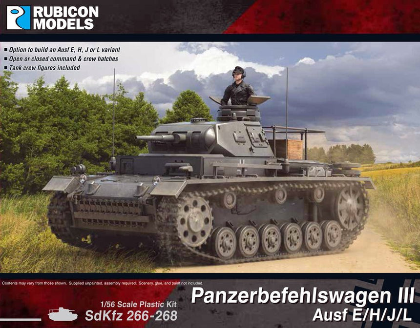 Panzerbefehlswagen III Ausf E/H/J/L - Panzer - Rubicon Models UK Ltd - 280093