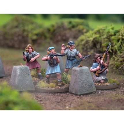 Partisans (2) - French Resistance Women - Infanterie - Wargames Atlantic - WAAWA008