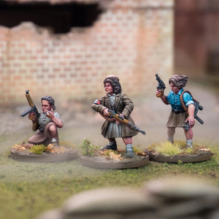 Partisans (2) - French Resistance Women - Infanterie - Wargames Atlantic - WAAWA008