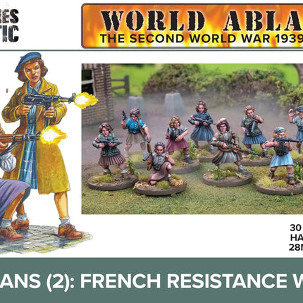 Partisans (2) - French Resistance Women - Infanterie - Wargames Atlantic - WAAWA008