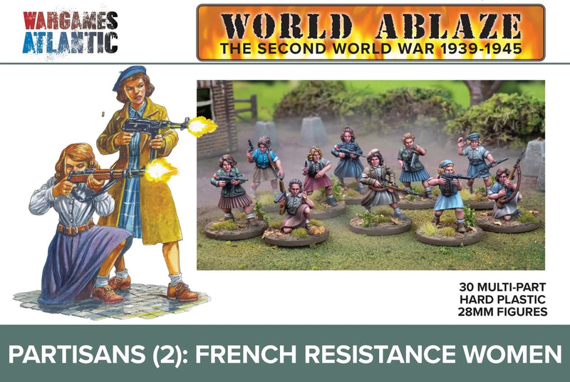 Partisans (2) - French Resistance Women - Infanterie - Wargames Atlantic - WAAWA008