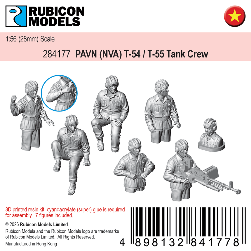 PAVN (NVA) T-54 / T-55 Tank Crew - Rubicon Models UK Ltd - 284177