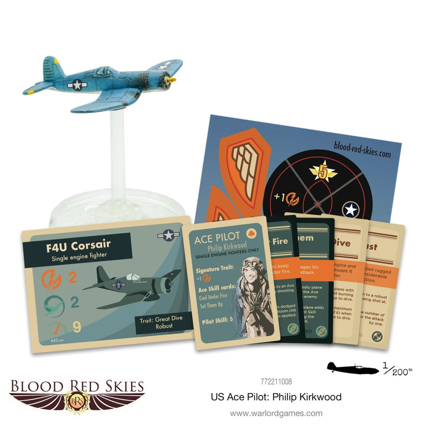 Philip Kirkwood US Ace - Sonder - /Einzelmodelle - Warlord Games - 772211008