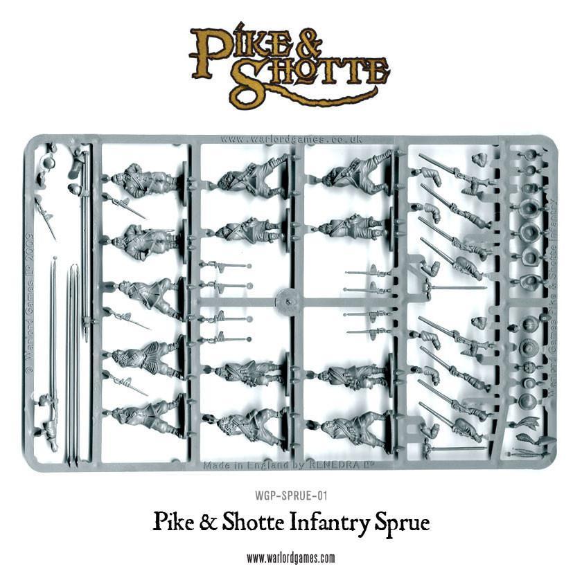 Pike & Shotte Infantry Sprue - Infanterie-Spritzling (13 Figuren)