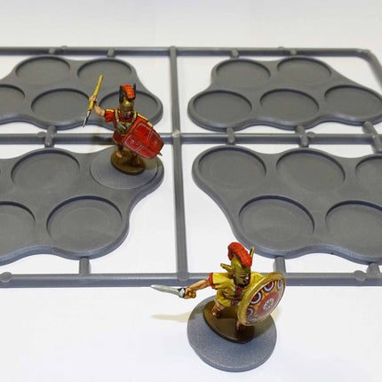 Plastic Bases Set 8. Skirmish movement trays for 25mm round bases.