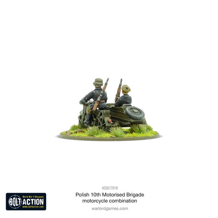 Polish 10th Motorized Brigade motorcycle combination