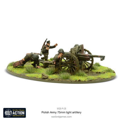 Polish Army 75mm light artillery
