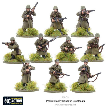 Polish Infantry Squad in Greatcoats - Infanterie - Warlord Games - WGB-PI-04