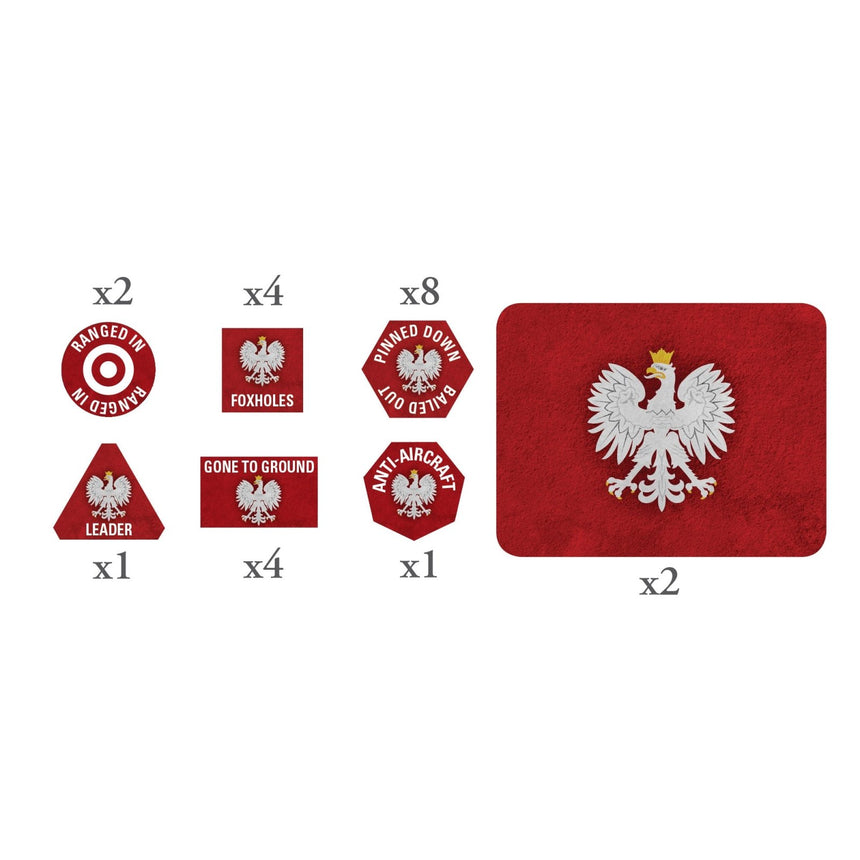 Polish Token & Objective Set - Battlefront Miniatures