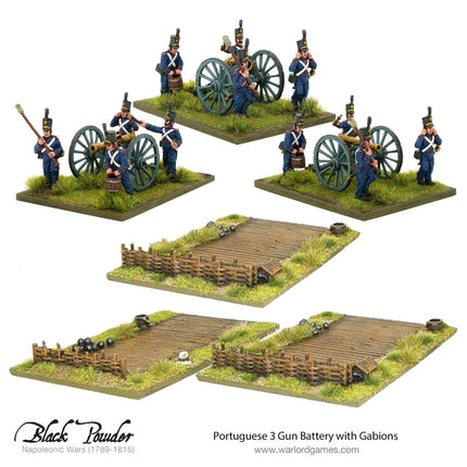Portuguese 3 Gun Battery with Gabions - Artillerie - Warlord Games - 309911403