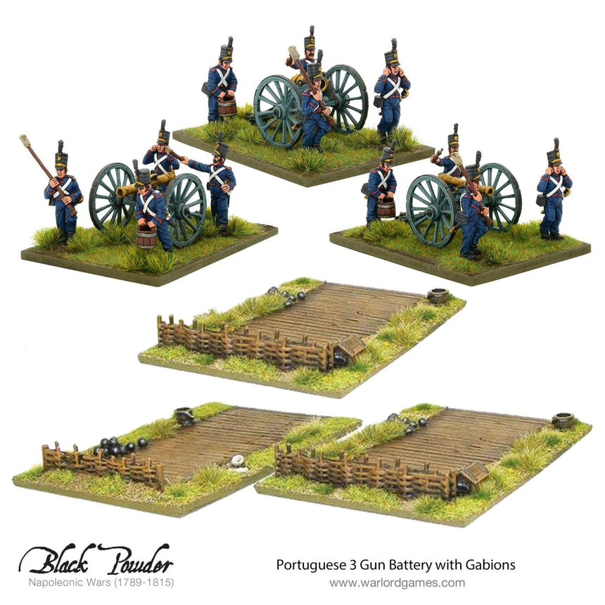 Portuguese 3 Gun Battery with Gabions - Artillerie - Warlord Games - 309911403