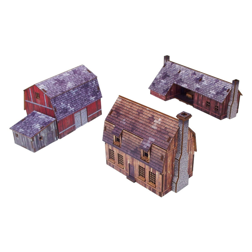 Pre - Painted American Farm (Epic Battles Scale) - Gelände - Micro Art Studio - H00258