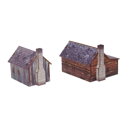 Pre - Painted American Houses (Epic Battles Scale) - Gelände - Micro Art Studio - H00259
