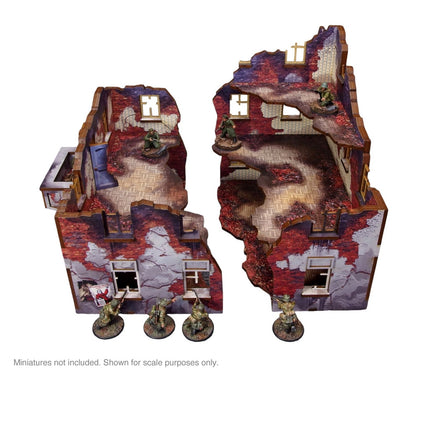 Pre - Painted WW2 Ostfront Apartment Block Bundle - Gelände - Micro Art Studio - Ostfront01