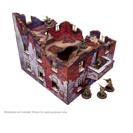 Pre - Painted WW2 Ostfront Apartment Block Bundle - Gelände - Micro Art Studio - Ostfront01