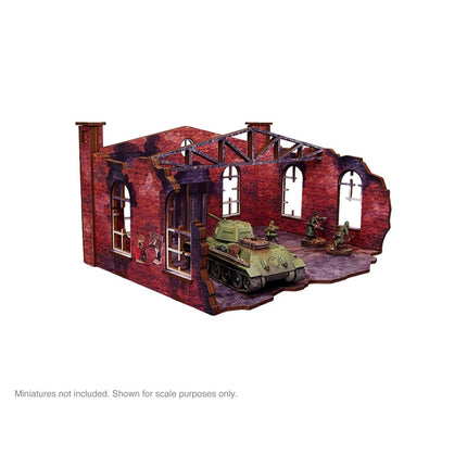 Pre - Painted WW2 Ostfront Stalingrad Factory Front - Gelände - Micro Art Studio - H00252