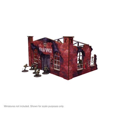 Pre - Painted WW2 Ostfront Stalingrad Factory Front - Gelände - Micro Art Studio - H00252