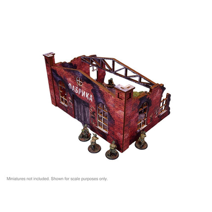 Pre - Painted WW2 Ostfront Stalingrad Factory Front - Gelände - Micro Art Studio - H00252