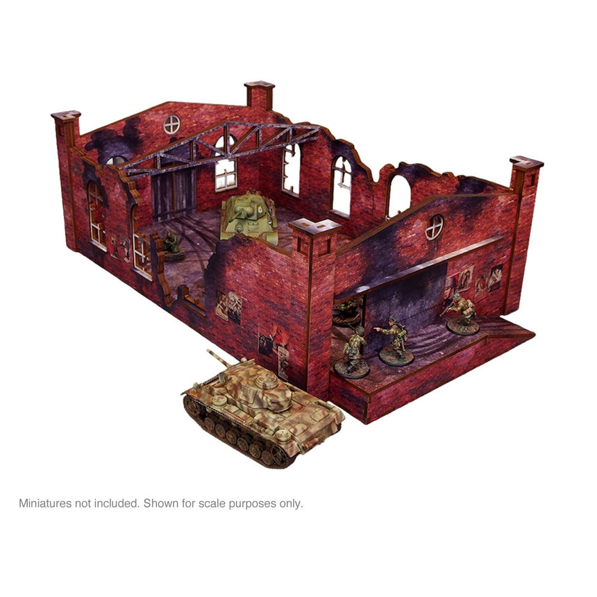 Pre - Painted WW2 Ostfront Stalingrad Factory Front - Gelände - Micro Art Studio - H00252