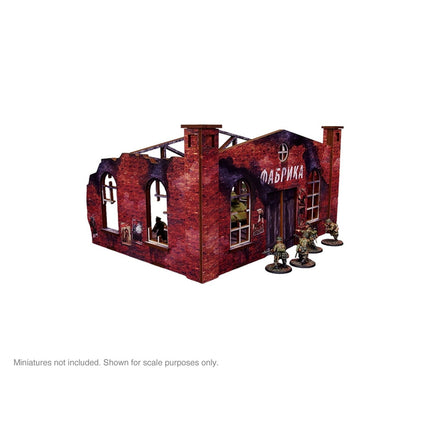 Pre - Painted WW2 Ostfront Stalingrad Factory Front - Gelände - Micro Art Studio - H00252