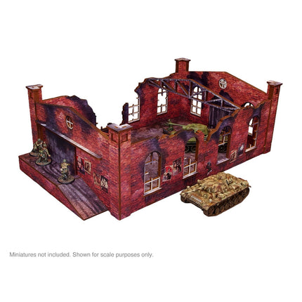 Pre - Painted WW2 Ostfront Stalingrad Factory Front - Gelände - Micro Art Studio - H00252