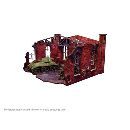 Pre - Painted WW2 Ostfront Stalingrad Factory Front - Gelände - Micro Art Studio - H00252