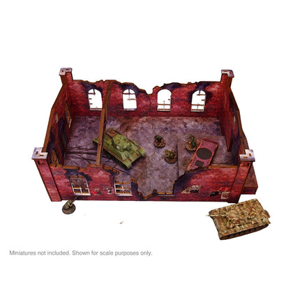 Pre - Painted WW2 Ostfront Stalingrad Factory Front - Gelände - Micro Art Studio - H00252
