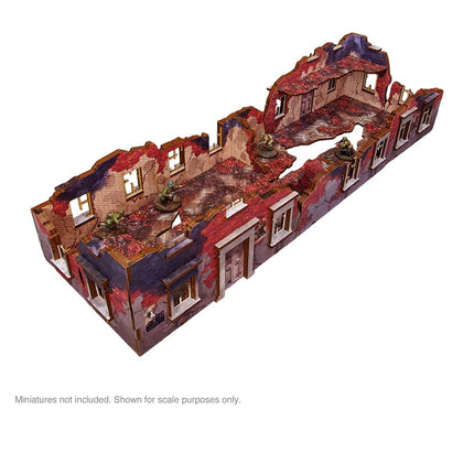 Pre - Painted WW2 Ostfront Stalingrad Ruined Building - Gelände - Micro Art Studio - H00251