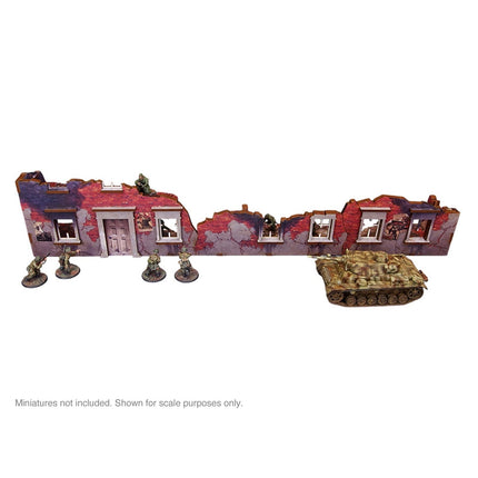 Pre - Painted WW2 Ostfront Stalingrad Ruined Building - Gelände - Micro Art Studio - H00251
