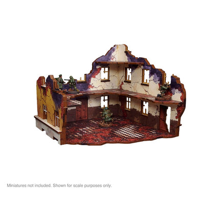 Pre - Painted WW2 Ostfront Stalingrad School Right (with 3rd Floor) - Gelände - Micro Art Studio - H00247