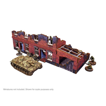 Pre - Painted WW2 Ostfront Stalingrad Small House (with Garage) - Gelände - Micro Art Studio - H00243